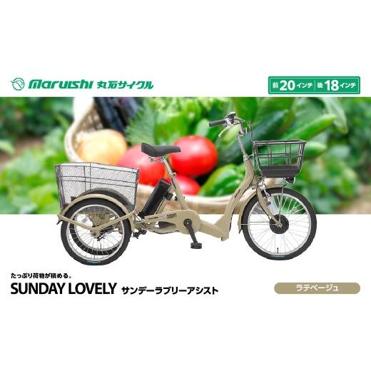 ふるさと納税 自転車 電動アシスト自転車 埼玉県 吉川市 594-001 サンデーラブリーアシスト(丸石サイクル)ラテベージュ YSKR118-LBG ラテベージュ