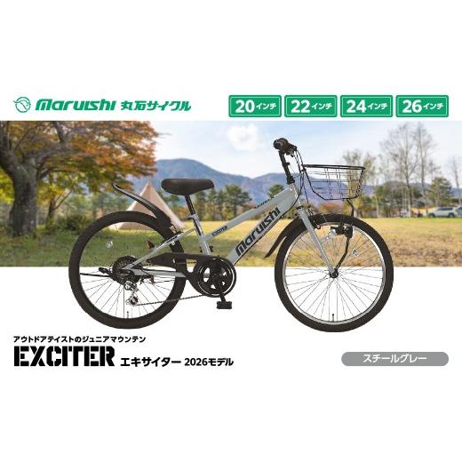 ふるさと納税 自転車 埼玉県 吉川市 120-003 エキサイター 2026モデル(丸石サイクル)スチールグレー YSKR120-SGY スチールグレー