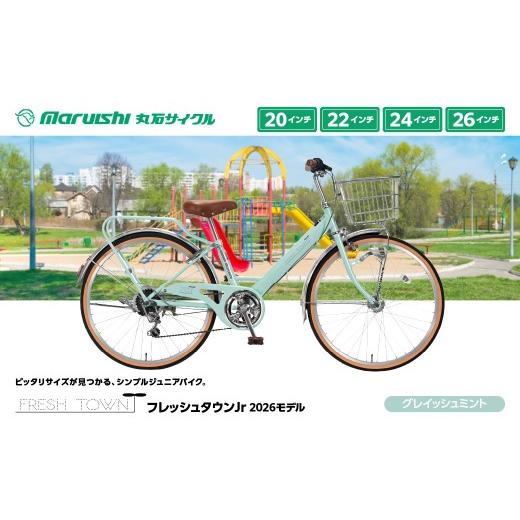 ふるさと納税 自転車 埼玉県 吉川市 126-001 フレッシュタウンJr 2026モデル(丸石サイクル)グレイッシュミント YSKR121-GMIN グレイッシュミント