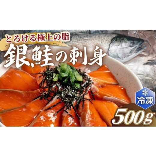ふるさと納税 魚貝類 鮭 北海道 登別市 銀鮭の刺身 500g ru-0928 刺身 銀鮭 シャケ サーモン 鮭 魚 魚介類 海鮮 おかず 米 簡単 便利 新鮮 北海道 登別