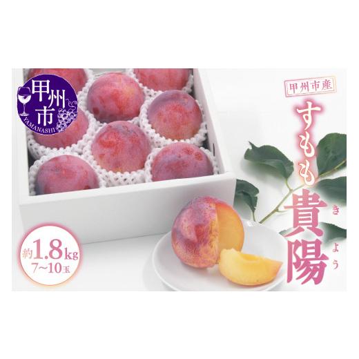 ふるさと納税 果物類 山梨県 甲州市 甲州市産 すもも『貴陽』約1.8kg(化粧箱大玉7〜10玉) 2027年発送 (APX)B15-196 2027年発送