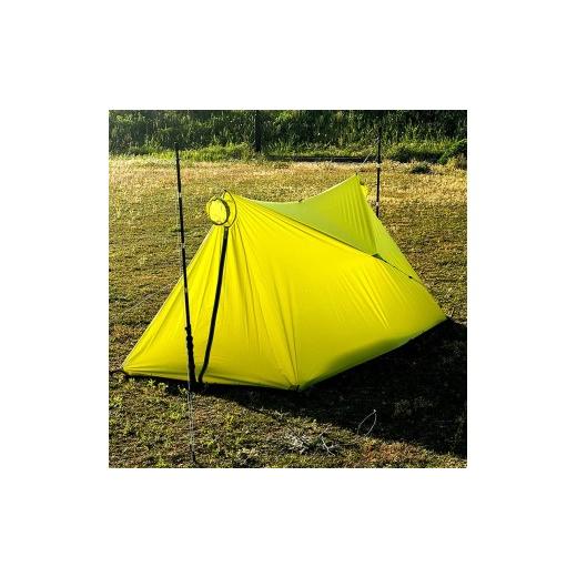 ふるさと納税 アウトドアグッズ テント・タープ 石川県 羽咋市 アシッドグリーン 簡易 テント ツェルト oxtos(オクトス) UL ビバーク アウトドア 透湿防水 ボ…