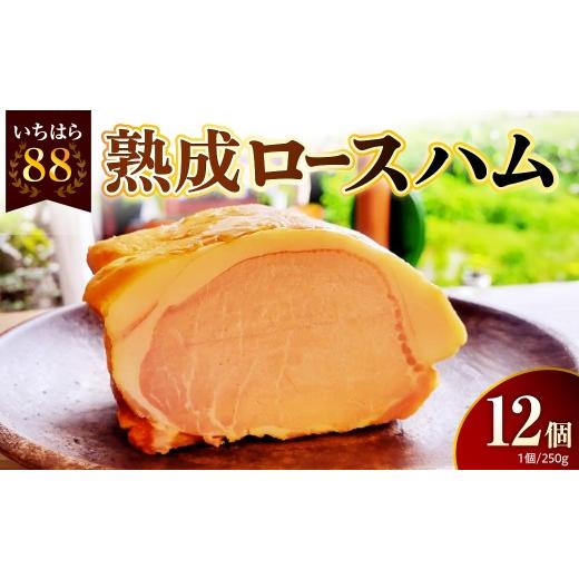 ふるさと納税 肉 ハム 千葉県 市原市 いちはら88熟成ロースハム 約250g×12個入 いちはら88熟成ロースハム 約250g×12個入 寄附金額:63,000円