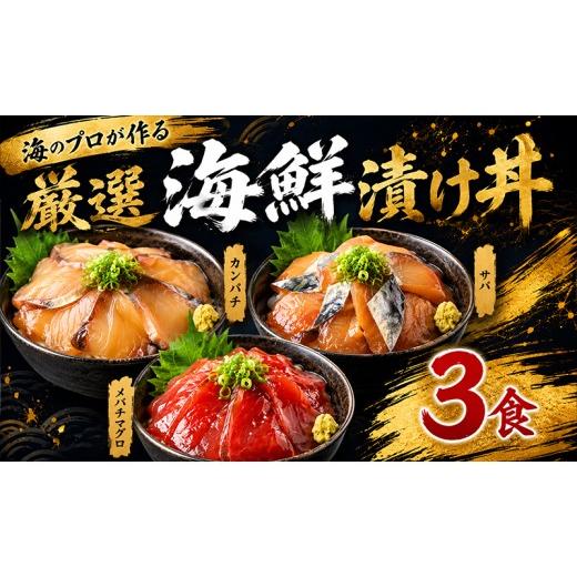 ふるさと納税 漬魚(味噌・粕等) 高知県 室戸市 漬け丼 80g×3パック 計240g 厳選 3種類 3食 セット サバ カンパチ 天然 メバチマグロ 鯖 刺し身 鮮魚 惣菜 …