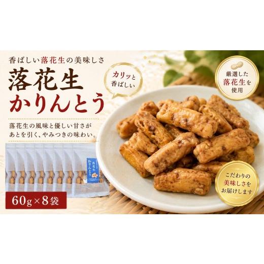 ふるさと納税 豆類 落花生 大分県 豊後高田市 落花生かりんとう 60g×8袋 | 手作りかりんとう カリントウ 花林糖 かりん糖 落花生 らっかせい ピーナッツ 和菓…