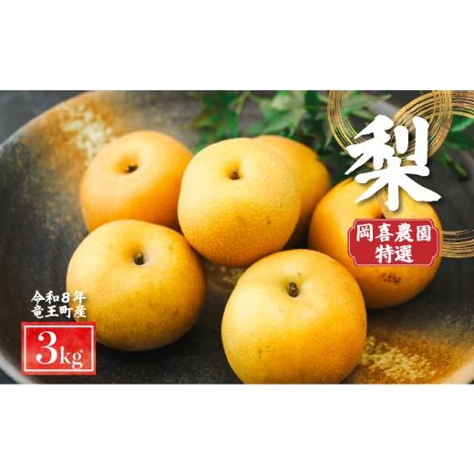 ふるさと納税 梨 滋賀県 竜王町 期間限定 梨 3kg 品種 おまかせ 8月下旬〜9月下旬発送 岡喜農園 令和8年産 数量限定 なし ナシ 幸水 豊水 品種 2026年産 夏 …