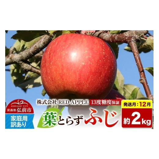 ふるさと納税 りんご 青森県 弘前市 26年12月発送 りんご 葉とらずふじ 訳あり 家庭用 約2kg 13度糖度保証 先行受付 りんご 葉とらず ふじ 訳あり 家庭用 糖…