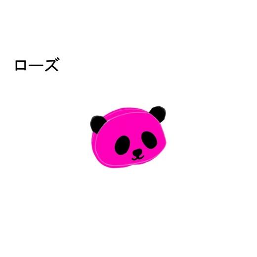 ふるさと納税 小物 大分県 国東市 クロッツバッグ 防水素材 パンダポーチS ローズ_2673R-4 ローズ