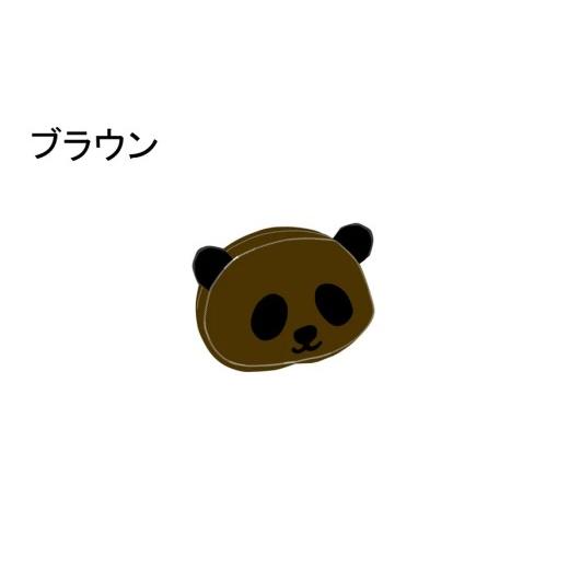 ふるさと納税 小物 大分県 国東市 クロッツバッグ 防水素材 パンダポーチS ブラウン_2673R-7 ブラウン
