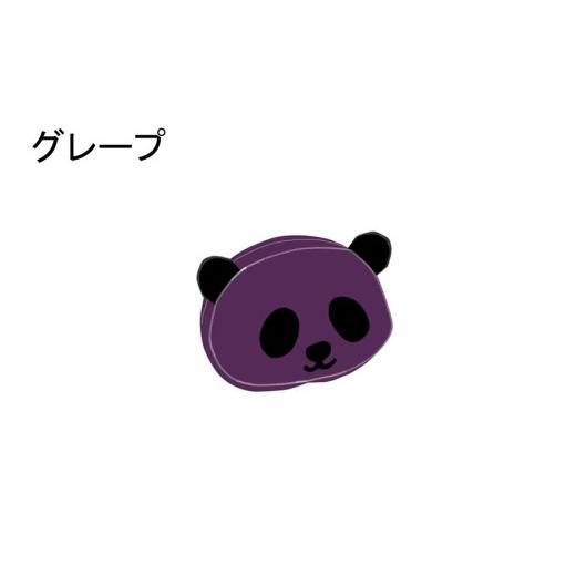 ふるさと納税 小物 大分県 国東市 クロッツバッグ 防水素材 パンダポーチS グレープ_2673R-11 グレープ