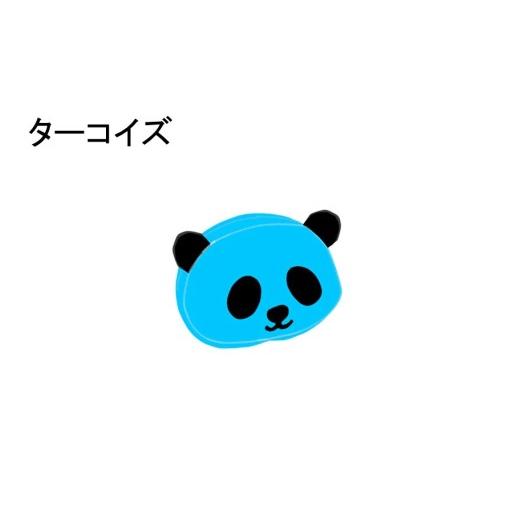 ふるさと納税 小物 大分県 国東市 クロッツバッグ 防水素材 パンダポーチS ターコイズ_2673R-14 ターコイズ