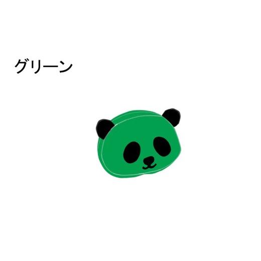 ふるさと納税 小物 大分県 国東市 クロッツバッグ 防水素材 パンダポーチS グリーン_2673R-19 グリーン