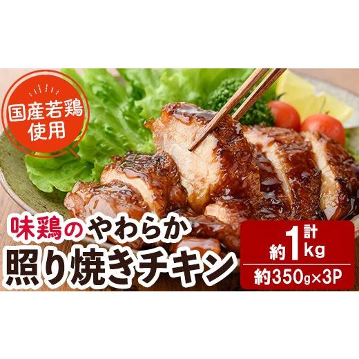 ふるさと納税 鶏肉 モモ 宮崎県 門川町 国産 味鶏のやわらか照り焼きチキン(計約1kg)国産 鶏肉 お肉 鳥肉 とり肉 小分け 使いやすい 便利 簡単 調理 時短 冷…