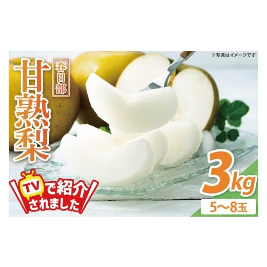 ふるさと納税 梨 埼玉県 春日部市 森田さんが作った 春日部甘熟梨3kg (5〜8玉) 埼玉県 春日部市 梨 なし ナシ 3kg 甘熟梨 完熟梨 フルーツ 果物 旬 産地直送…