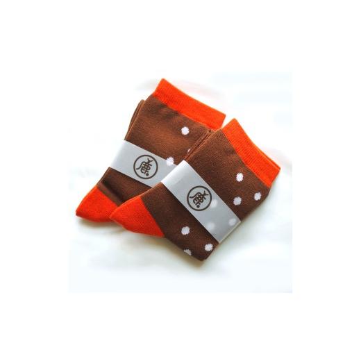 ふるさと納税 服 子ども 奈良県 奈良市 選べるサイズ ベビー キッズ 靴下 ショートソックス子供用2足 キッズサイズ(M:16〜18cm) 切り返しドット 鹿 鹿柄 日…