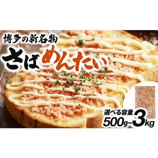 ふるさと納税 魚貝類 明太子 福岡県 那珂川市 博多の新名物 さばめんたい 500g 通常配送