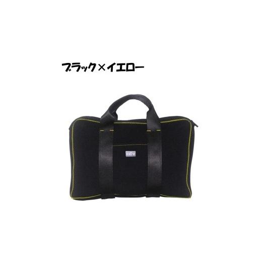 ふるさと納税 カバン 大分県 国東市 クロッツバック 簡易防水ブリーフケース A 4L ブラック(イエロー)_2789R-2 カラー:ブラック|ステッチ:イエロー