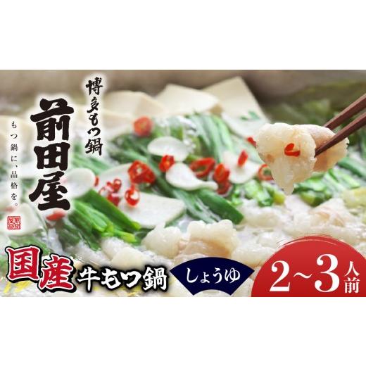 ふるさと納税 牛肉 もつ鍋 福岡県 篠栗町 博多もつ鍋前田屋 しょうゆ味2〜3人前 LF009 醤油(2〜3人前) 1回配送