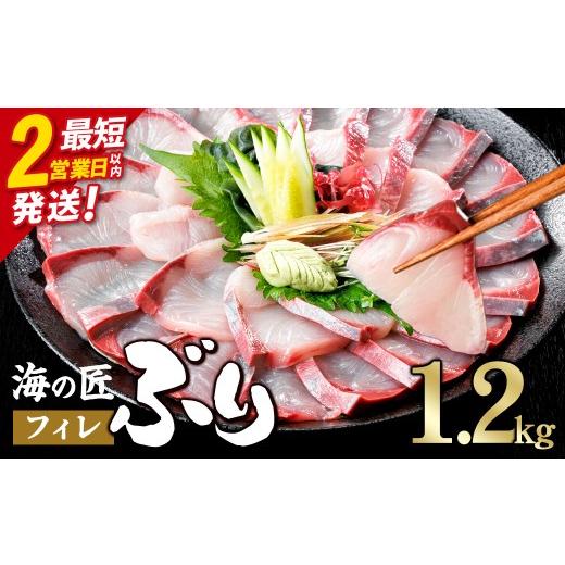 ふるさと納税 魚貝類 大分県 佐伯市 ＼2営業日以内発送/海の匠 ブリ フィレ (1.2kg) ぶり 鰤 刺身 国産 魚 海産物 海鮮丼 ぶりしゃぶ 冷蔵 JP004 三共物商 2…