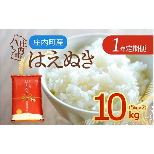 ふるさと納税 米 はえぬき 山形県 庄内町 定期便 令和8年産 はえぬき 10kg×1年間 毎月お届け 山形県庄内町産 庄内米 ブランド米 米 コシヒカリの原点、亀の…