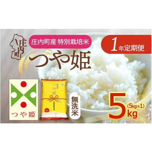 ふるさと納税 米 つや姫 山形県 庄内町 定期便 令和8年産 つや姫 無洗米 5kg×1年間 毎月お届け 特別栽培米 山形県庄内町産 庄内米 ブランド米 米 コシヒカリ…