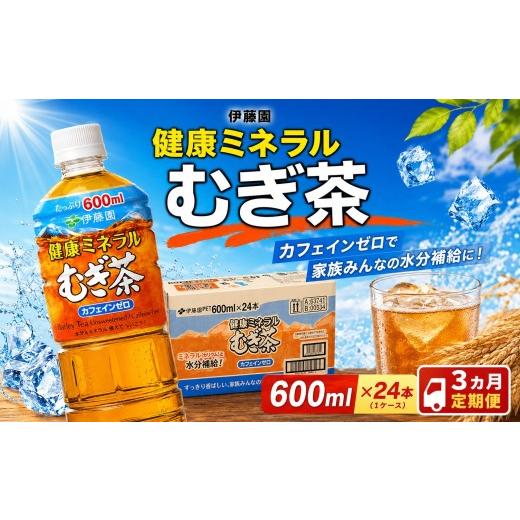 ふるさと納税 お茶類 神奈川県 厚木市 3ヶ月 定期便 麦茶 伊藤園 健康ミネラルむぎ茶 600ml 24本セット 1ケース 毎月1回 計3回 防災 茶 むぎ茶 ペットボトル …