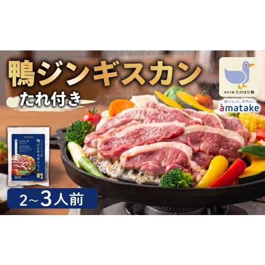 ふるさと納税 鴨肉 岩手県 大船渡市 たのはた鴨 ジンギスカン 260g (あい鴨200g×1P、たれ30g×2P) 鴨 冷凍 小分け 個包装 簡単 簡単調理 おかず 真空 あい鴨 …