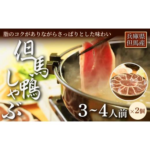 ふるさと納税 鴨肉 兵庫県 新温泉町 さっと火を通して味わう 「但馬鴨」しゃぶしゃぶセット(小)3〜4人前 2セット お中元、お歳暮、快気祝い、残暑御見舞、…