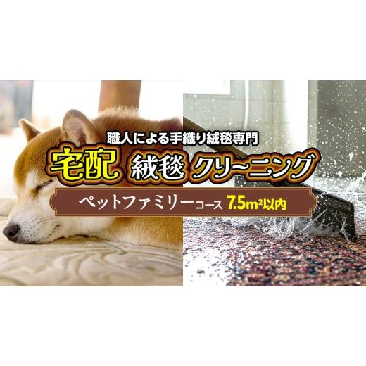 ふるさと納税 織物・繊維品 茨城県 つくばみらい市 宅配 絨毯 クリーニング チケット │ ペットファミリーコース(7.5平米以内)約250cm×300cm 宅配 クリーニ…