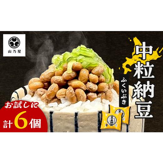 ふるさと納税 加工品等 納豆 福島県 川俣町 山乃屋の山木屋 中粒 納豆 ふくいぶき 6個 納豆 大豆 健康 発酵食品 ギフト おすすめ 川俣町 福島県