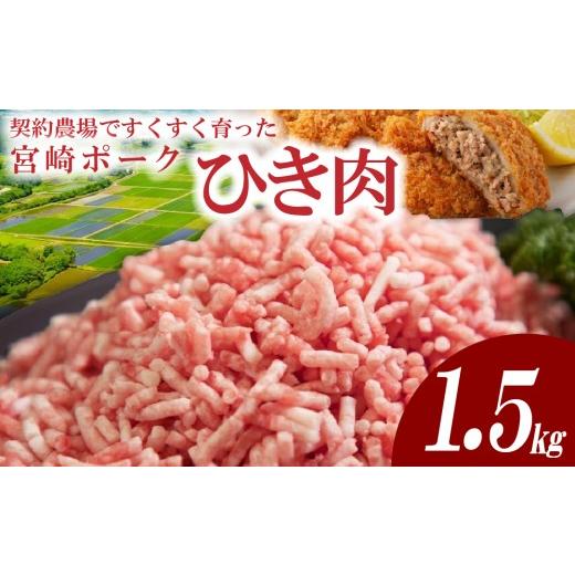 ふるさと納税 豚肉 ハンバーグ 宮崎県 小林市 産地直送・個包装 契約農場ですくすく育った宮崎ポークひき肉 1.5kg