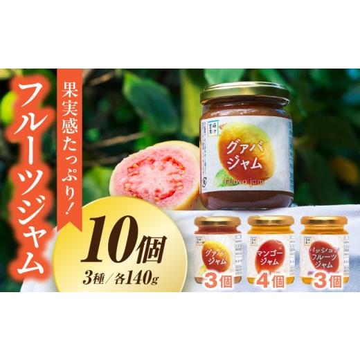 ふるさと納税 果汁飲料 マンゴー 宮崎県 串間市 フルーツジャム 10個セット(各140g・マンゴー4個、グァバ3個、パッションフルーツ3個) ジャム フルーツ 果物 …