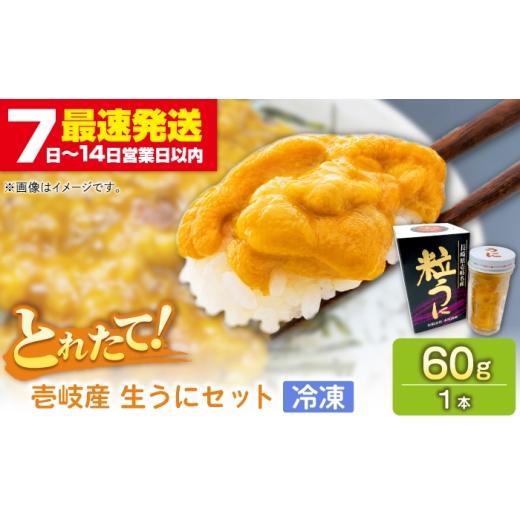 ふるさと納税 ウニ 長崎県 壱岐市 生うに(冷凍)60g×1本 壱岐市 本尾海産