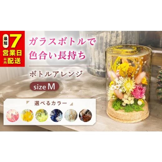 ふるさと納税 雑貨・日用品 花 広島県 福山市 選べるタイプ ドライフラワー ボトルアレンジM(選べる6タイプ) ドライフラワー お花 インテリア プリザーブド…