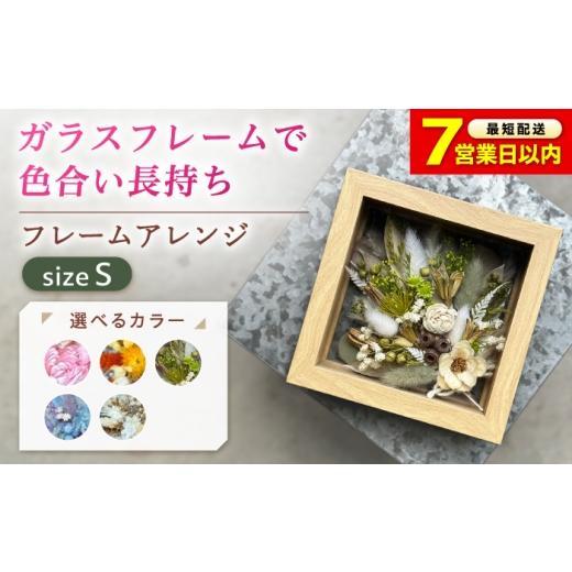 ふるさと納税 雑貨・日用品 花 広島県 福山市 選べるタイプ ドライフラワー フレームアレンジS(選べる5タイプ) ドライフラワー お花 インテリア プリザーブ…