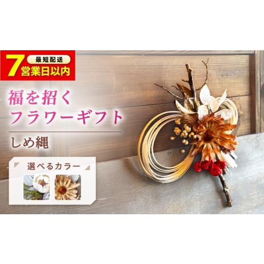 ふるさと納税 花・苗木 広島県 福山市 選べるタイプ ドライフラワー しめ縄(選べる2タイプ) ドライフラワー お花 インテリア プリザーブドフラワー アレン…
