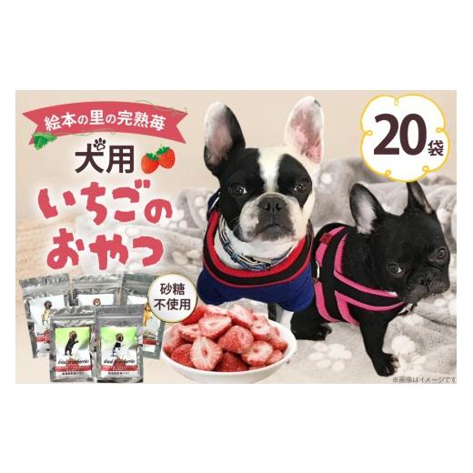 ふるさと納税 加工品等 北海道 剣淵町 ペットフード 犬用のいちごのおやつ ドライ苺 15g 20袋 (19袋コンプリート+シークレット1袋) アグリプロダクト笠井 北…