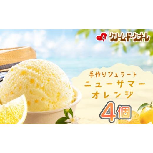 ふるさと納税 アイス・ヨーグルト シャーベット 静岡県 三島市 ニューサマーオレンジ ジェラート 4個 オレンジ ミカン 柑橘 みかん シャーベット アイス アイ…