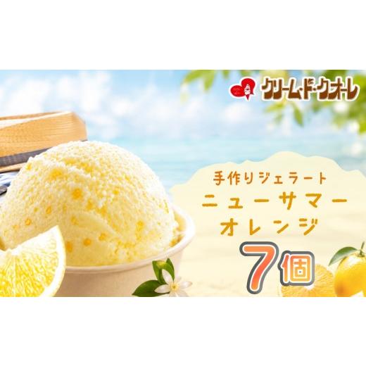 ふるさと納税 アイス・ヨーグルト ジェラート 静岡県 三島市 ニューサマーオレンジ ジェラート 7個 オレンジ ミカン 柑橘 みかん シャーベット アイス アイス…