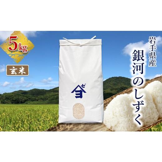 ふるさと納税 米 岩手県 花巻市 岩手県産 銀河のしずく 5kg 玄米 2586