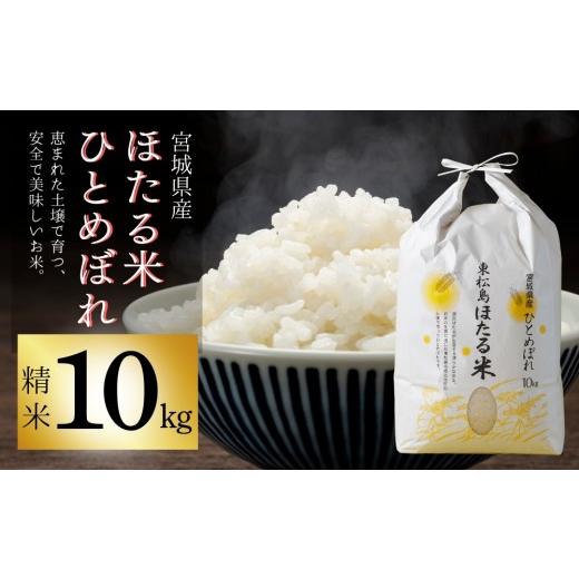 ふるさと納税 米 ひとめぼれ 宮城県 東松島市 令和7年産 ほたる米 ひとめぼれ 精米 10kg 特別栽培米 宮城県産 お米 ごはん 米 朝ごはん 白米 こめ コメ オン…