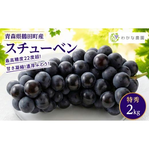 ふるさと納税 果物類 ぶどう 青森県 鶴田町 園主厳選・特秀 奇跡のぶどう スチューベン 2kg 最高糖度22度超 わかな農園