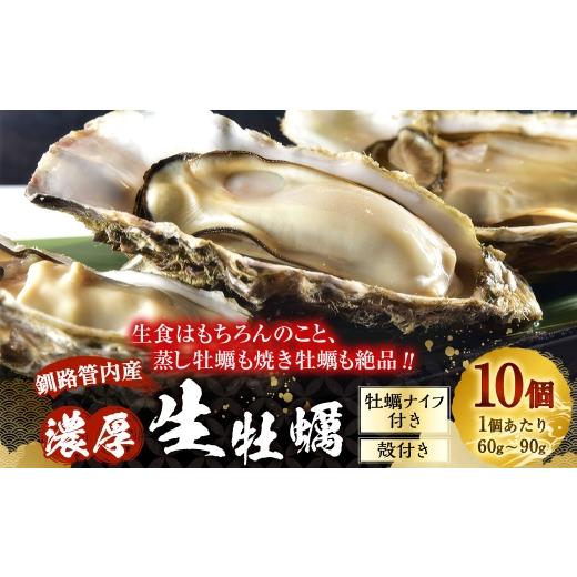 ふるさと納税 牡蠣 生牡蠣 北海道 釧路市 釧路管内産濃厚活生牡蠣 ( 1個 60g 〜 90g ) 10個入り 生牡蠣 牡蠣 殻付牡蠣 かき カキ 殻付き 魚介 魚介類 海鮮 …