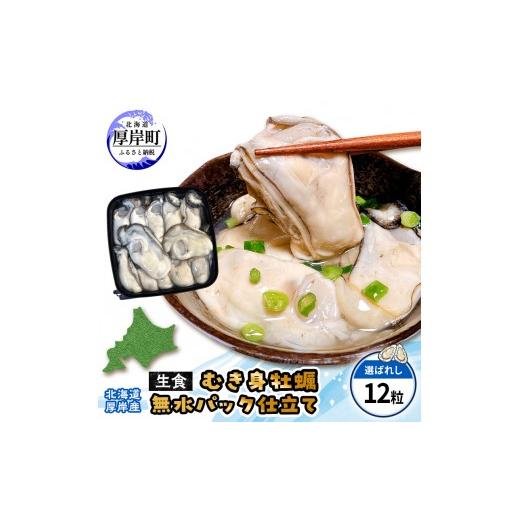 ふるさと納税 牡蠣 生牡蠣 北海道 厚岸町 カキ むき身 厚岸産 生食 むき身牡蠣 「選ばれし12粒」 無水パック仕立て 牡蠣 かき マルユウ海楽
