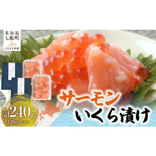 ふるさと納税 魚貝類 サーモン 北海道 七飯町 サーモンいくら漬け120g×2パック ふるさと納税 人気 おすすめ ランキング サーモン イクラ ikura 鮭卵 醤油漬け…