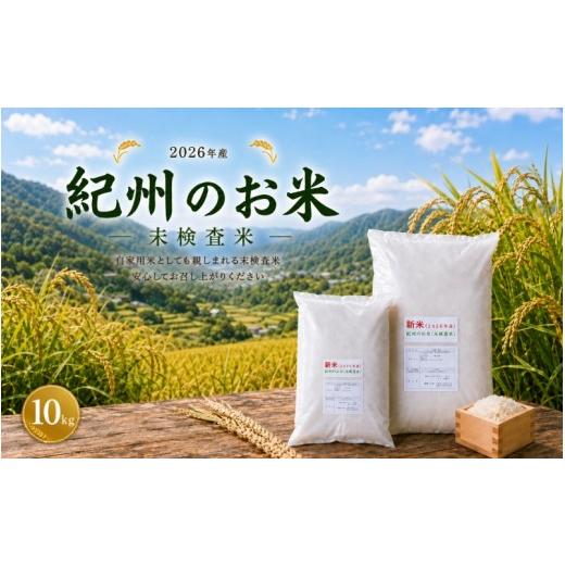 ふるさと納税 炭酸飲料 和歌山県 紀美野町 新米 和歌山 の お米 ( 白米 ) 10kg 2026年産 (未検査米) / キヌヒカリ にじのきらめき 精米 米 こめ 令和8年産 選…