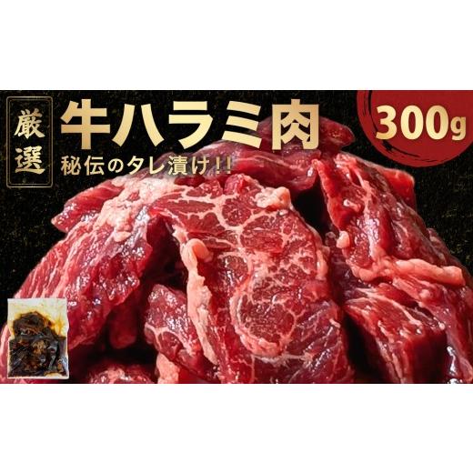 ふるさと納税 牛肉 バラ(カルビ) 福井県 敦賀市 厳選 秘伝のタレ漬け ハラミ 300g(300g×1パック) 058-a032