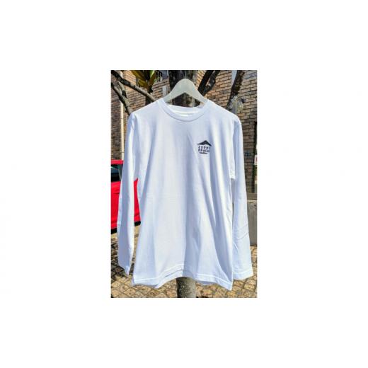 ふるさと納税 服 男 神奈川県 逗子市 逗子オリジナルTシャツ ZUSHI LOCAL ロングTシャツ(ホワイト) 神奈川 逗子市 L Lサイズ