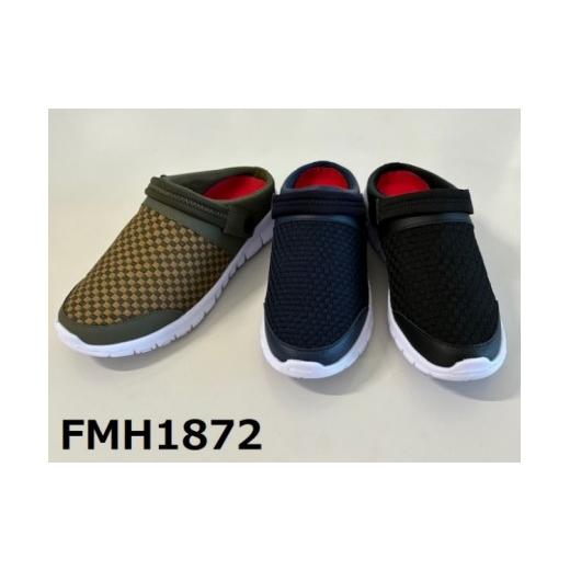ふるさと納税 ファッション 靴 奈良県 川西町 紳士 ベルト付き スライダーサンダル FMH1872(LL・BLK) (LL・BLK)