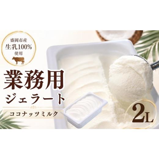 ふるさと納税 アイス・ヨーグルト ジェラート 岩手県 盛岡市 盛岡市産生乳100% 家族やみんなで楽しめる たっぷり2L ジェラート ココナッツミルク 2L ここな…